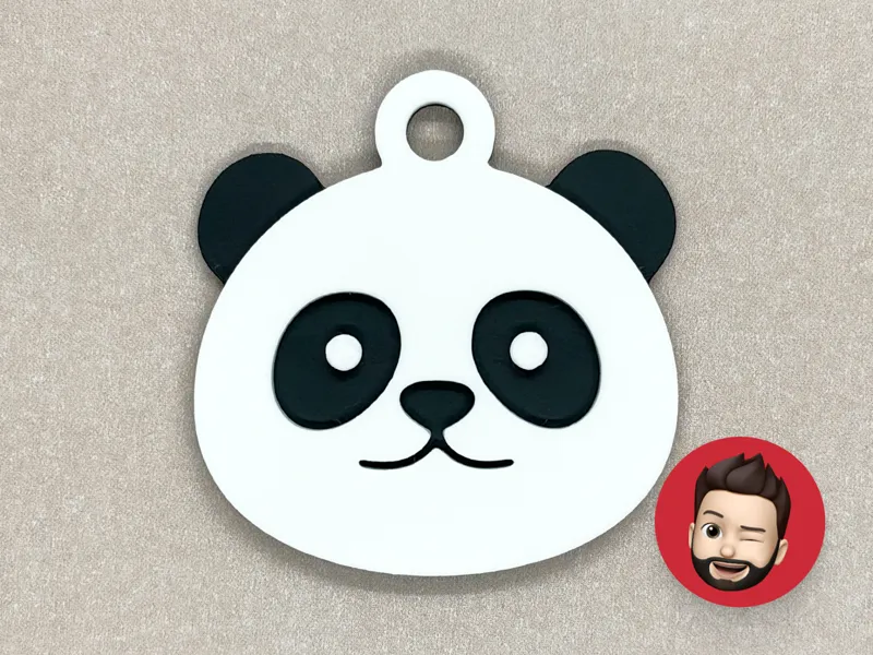Animals panda keychain