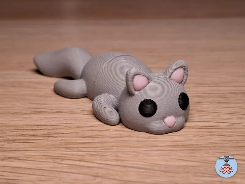Cute Flexi Cat (Keychain Version)