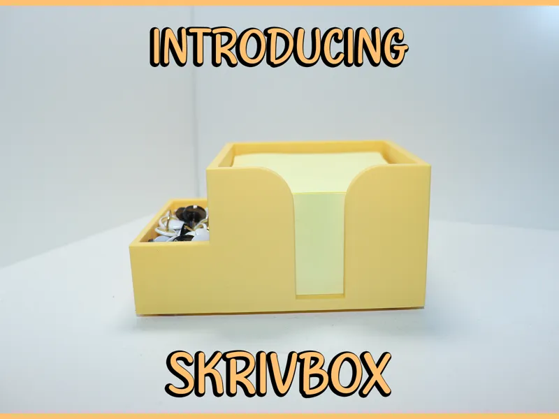 Post-it Box – Holder with Integrated Compartment