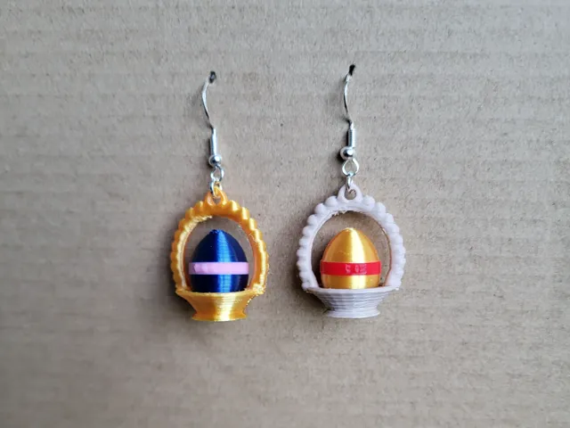 Easter basket earrings