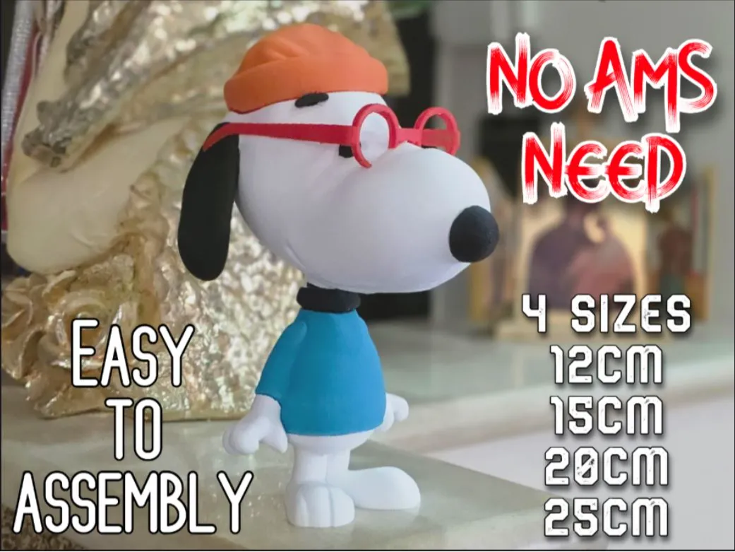 Snoopy -SIN AMS- Fácil de ensamblar - Modelo de impresión 3D gratuito ...