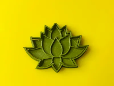 lotus flower clay cutter