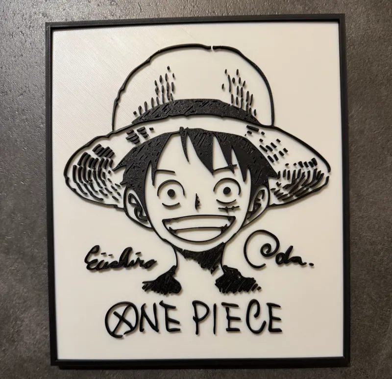 Original Luffy One Piece hand drawn - Eiichiro Oda