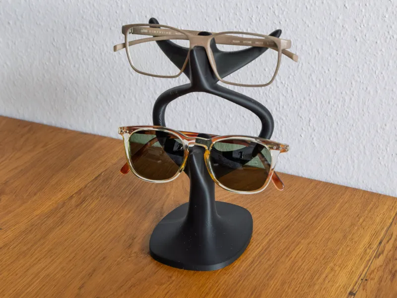 eyeglass / spectacle rack for 2 piece
