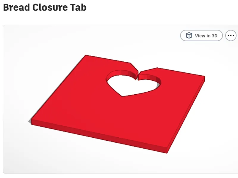 Bread closure tabs