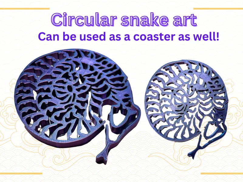 Circular snake art