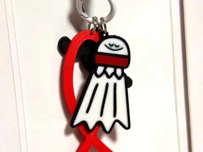 Badminton Birdie Key Chain