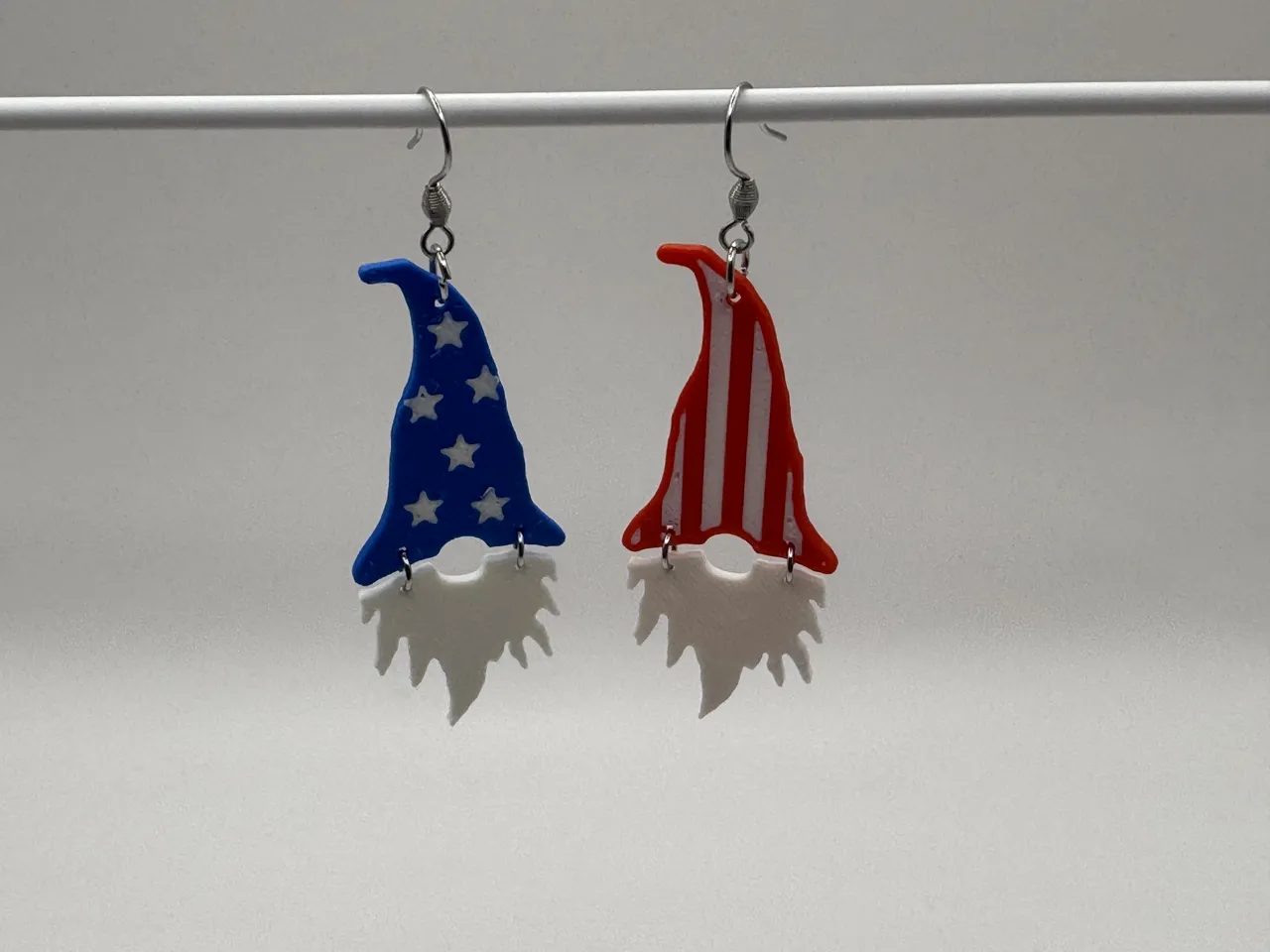 4th of July Gnome Earrings view 2