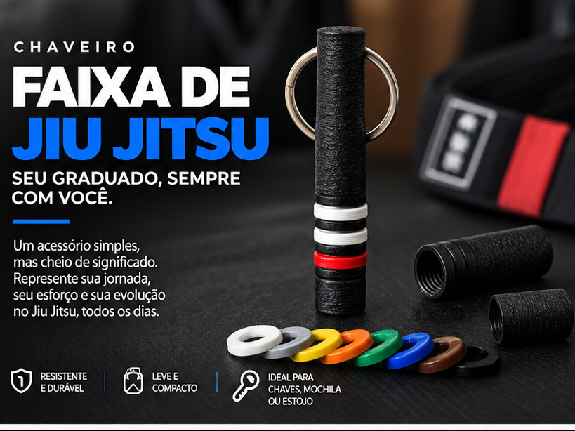 Chaveiro Faixa Jiu Jitsu - 1