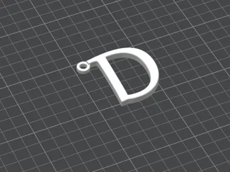Porta Chiavi Lettera "D"