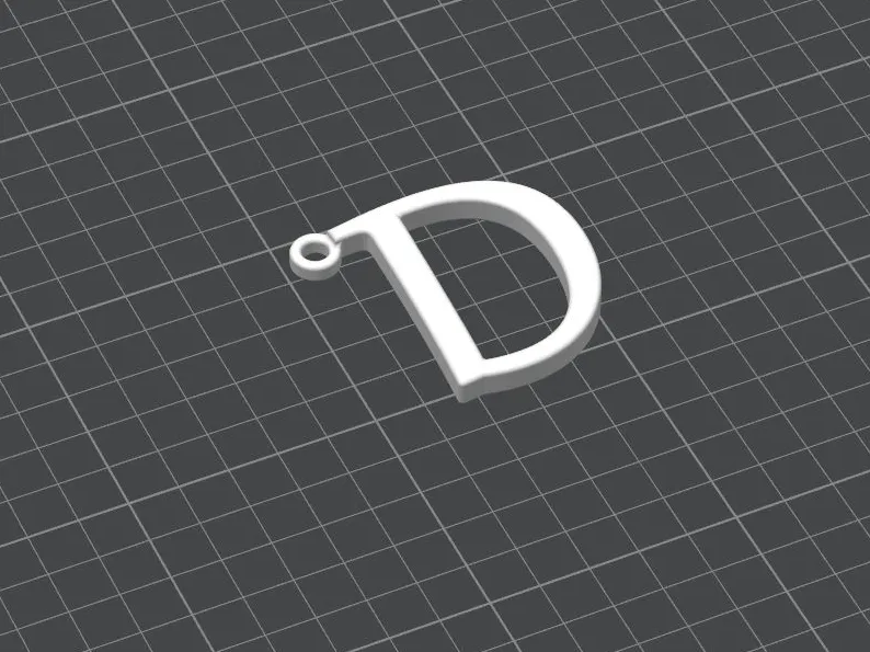 Porta Chiavi Lettera "D"