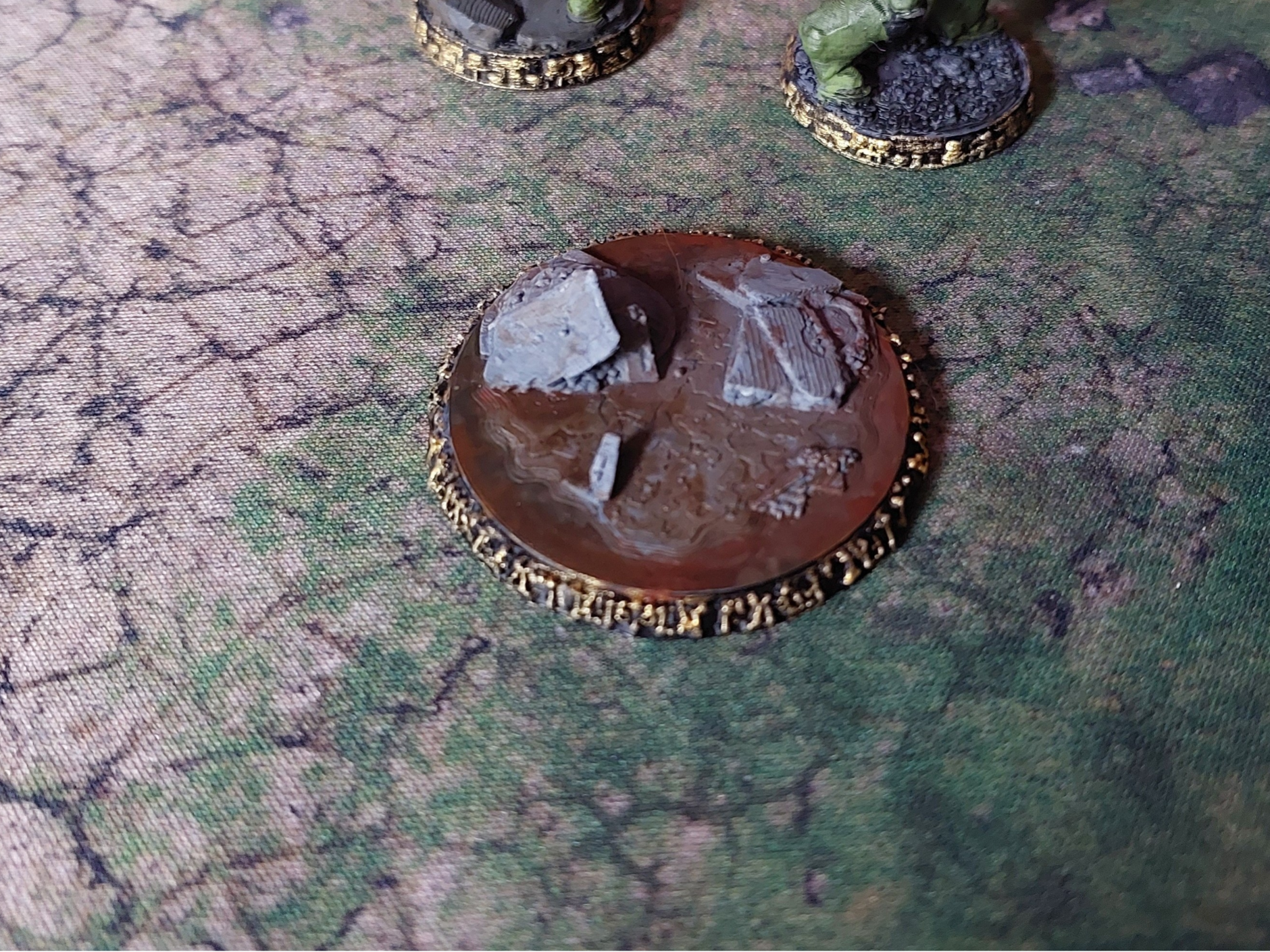 50mm Space bug base with hieroglyphs