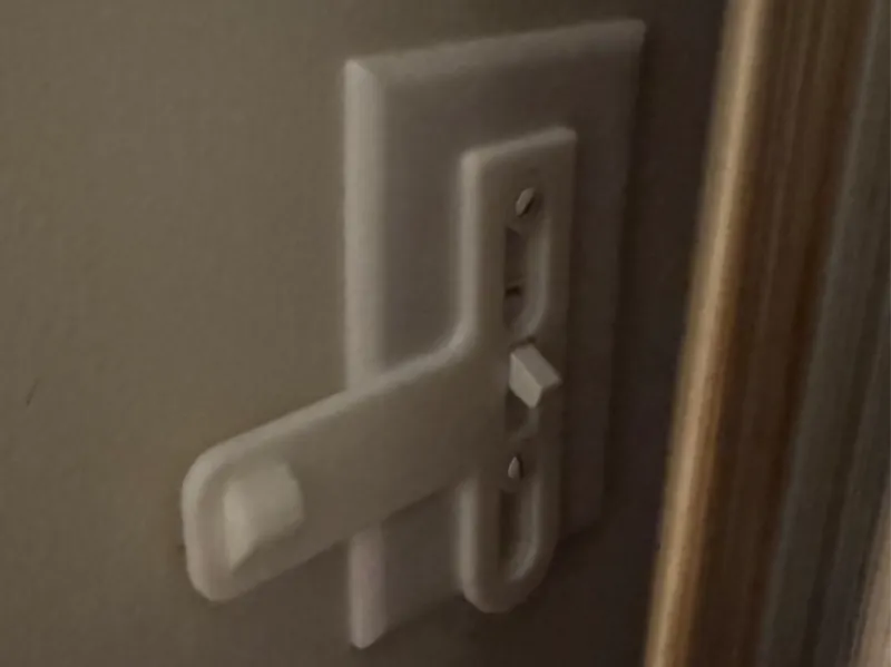 Left-hand light switch extender / offset
