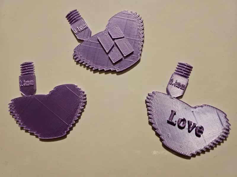 Extruded heart