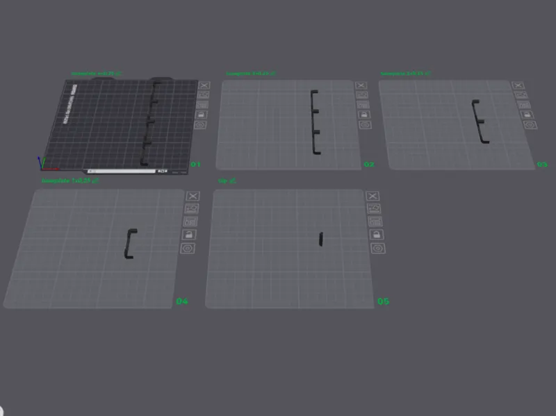 1/4 connectable gridfinity baseplates