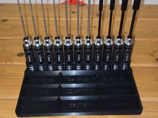 RC tool holder + magnetic screw tray
