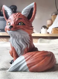 Petit renard mignon multicolore — photo 1