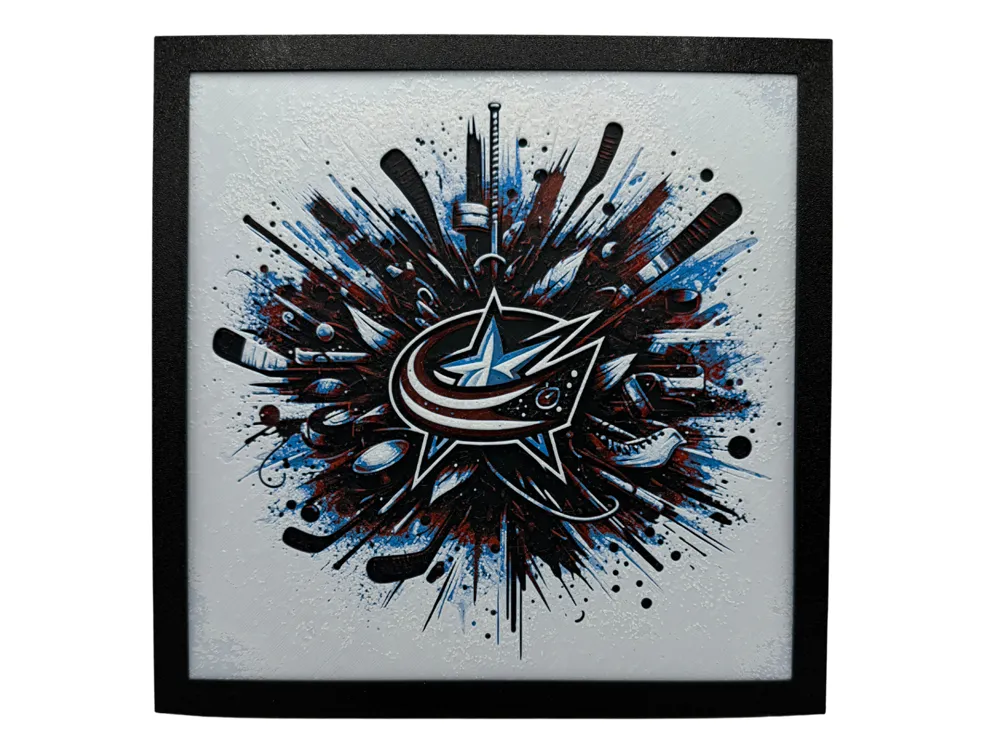Columbus Blue Jackets - NHL Hueforge