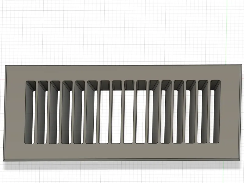 Parametric Floor Register