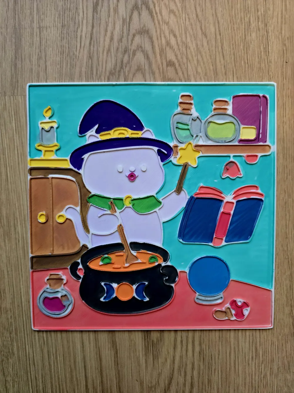 Cozy Wizard Magic DIY Coloring NO AMS - Free 3D Print Model - MakerWorld
