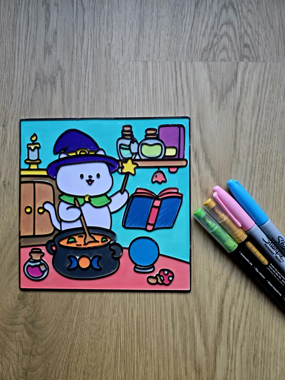 Cozy Wizard Magic DIY Coloring NO AMS - Free 3D Print Model - MakerWorld