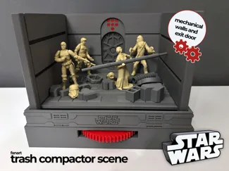 Star Wars Müllpresse Diorama – beweglich