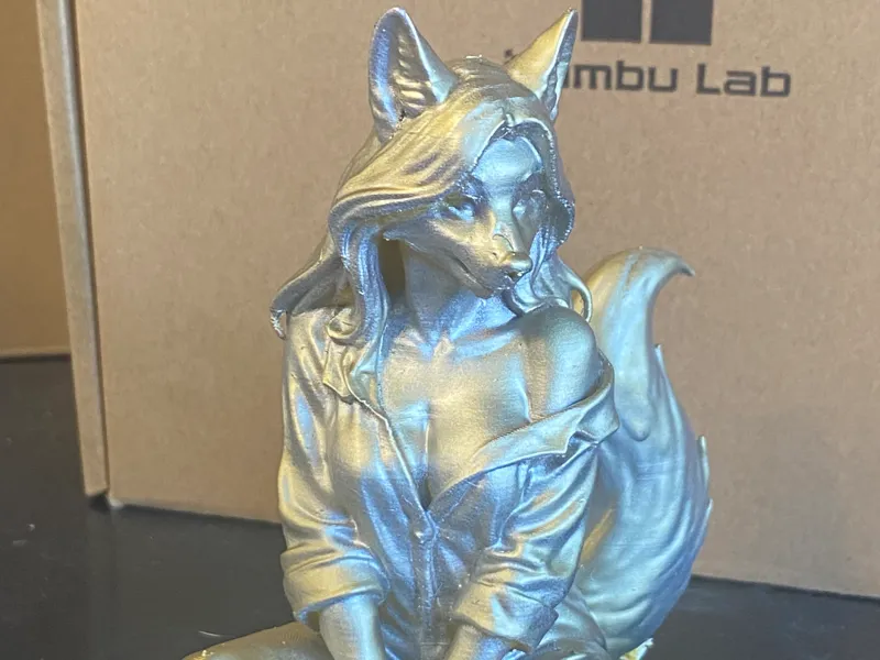 Fox in artistic pose 