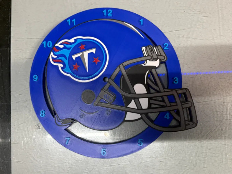 Tennessee Titans Helmet Clock