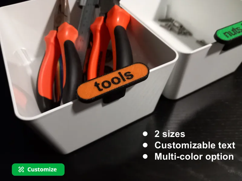 Customizable slide-on name tag