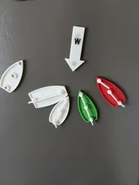 Flipped W - 8x5 in. magnet