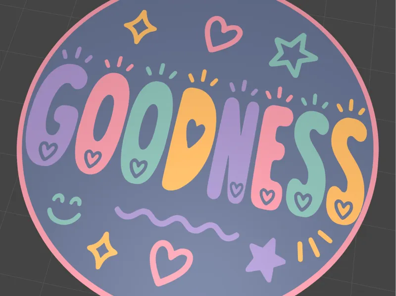 Coaster - Fruit of the Spirit themed (Goodness)