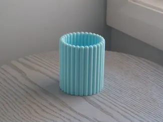 Ribbed Vase