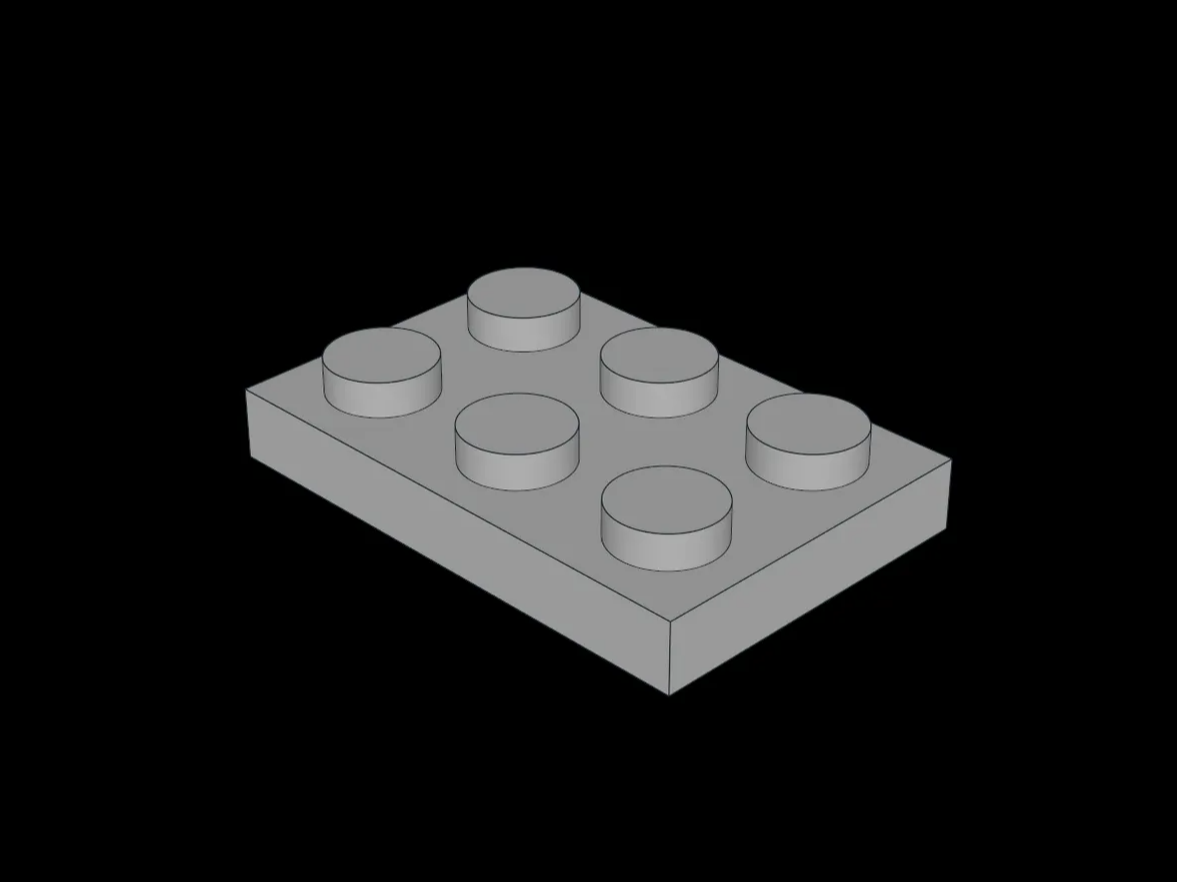 Brick Compatible Plate 2 x 3