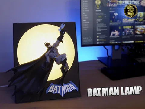 Accesorio de iluminación decorativa: Batman Lamp — referencia de MakerWorld