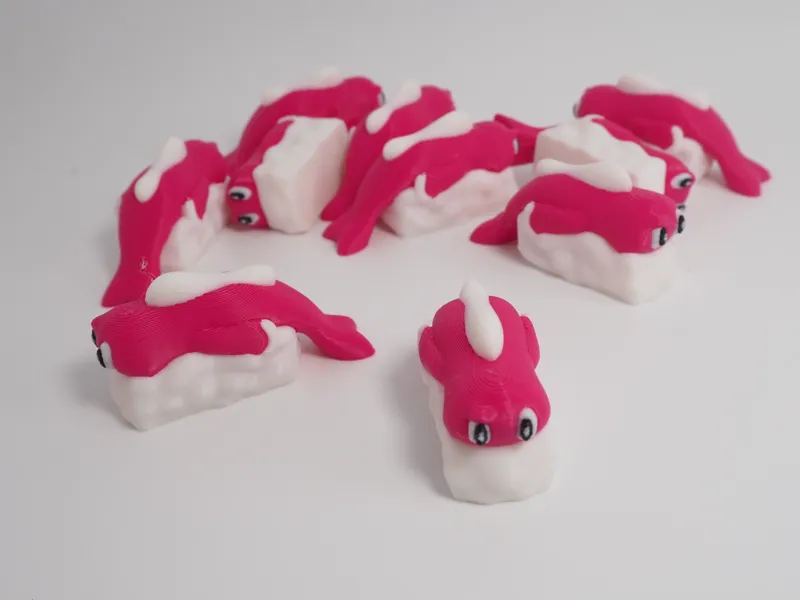 Droopy Tatsugiri - Magenta - No support needed