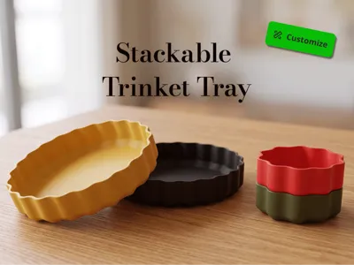 Stackable Trinket Tray (Customizable)