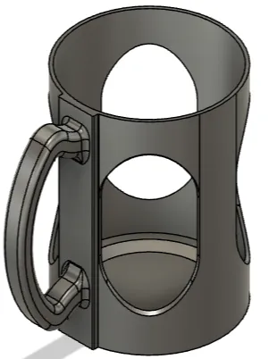 can holder with handle