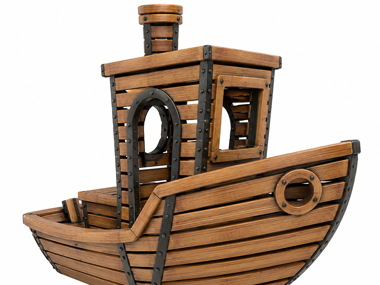 Wooden Benchy