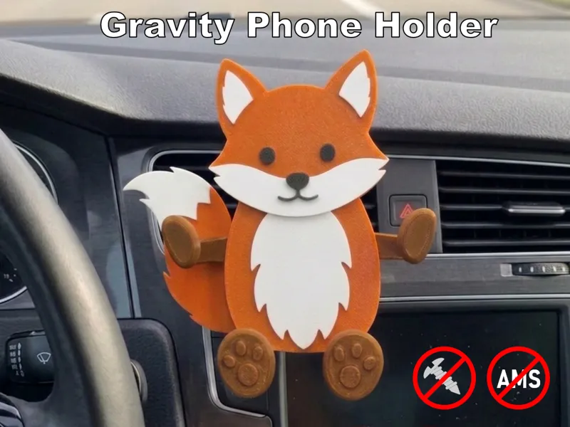 Schwerkraft Handyhalter Auto "Fuchs" Phone Holder