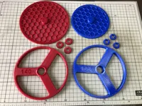 Additional center gears with pinion gears
