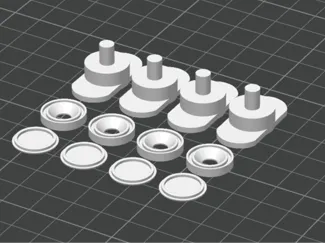 Skadis Wall Mount For Command Wall Strip