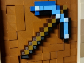 Minecraft Pickaxe for item frame (8x2 mm Magnets)