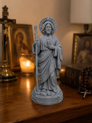 Figura decorativa: San Giuda Taddeo – Modello 3D/Modelo 3D Imprimible — vista de referencia 2