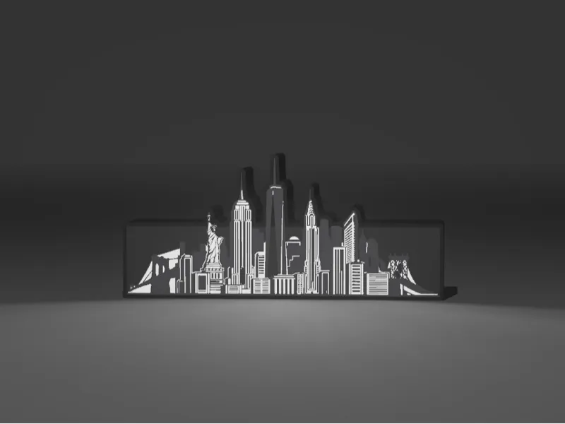 New York Skyline Lightbox