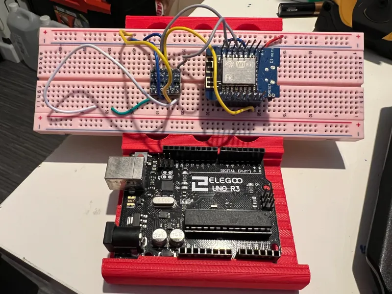 Arduino R3 breadboard holder 4 electronic projects