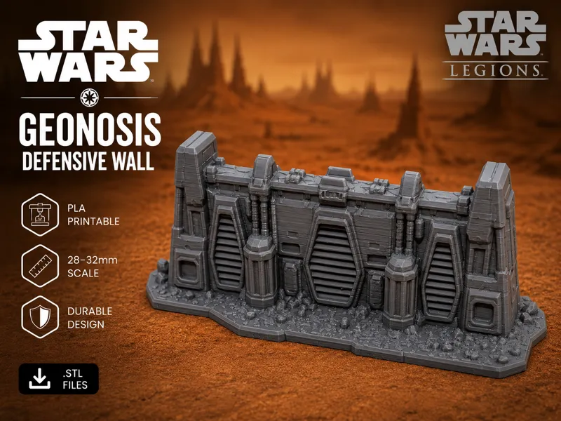 Geonosis Reinforced Defensive Wall - Star Wars