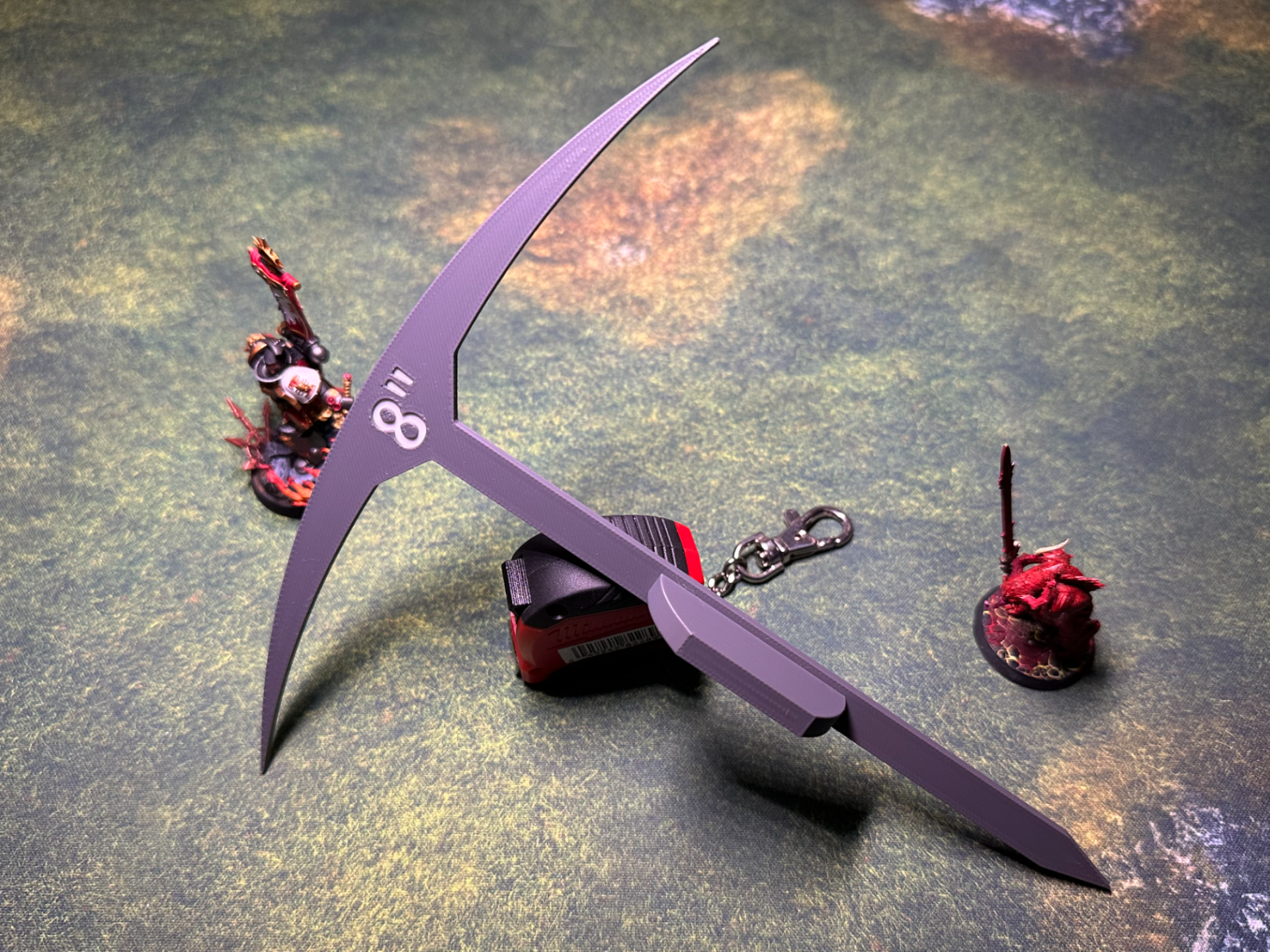 8in Deepstrike ruler with handle for 11th edition