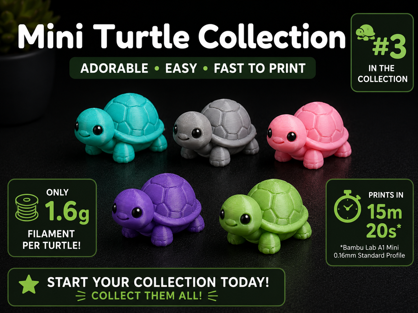 Tiny Happy Turtle – Tiny Shell, Big Smile Fast Fun