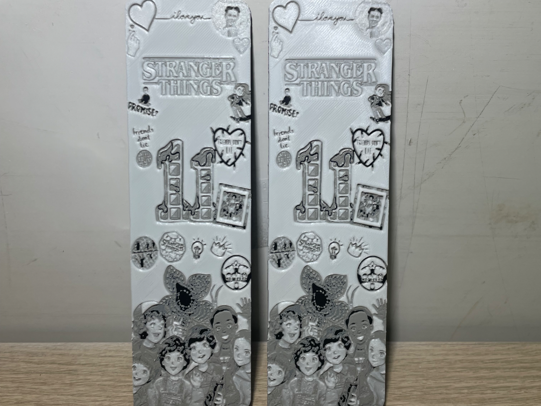 Marcapáginas Stranger Things Diseño Retro