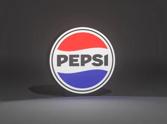 Pepsi cola logo lamp
